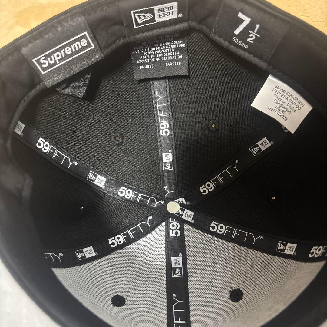 Supreme 59FIFTY ブラック キャップ 7 1/2