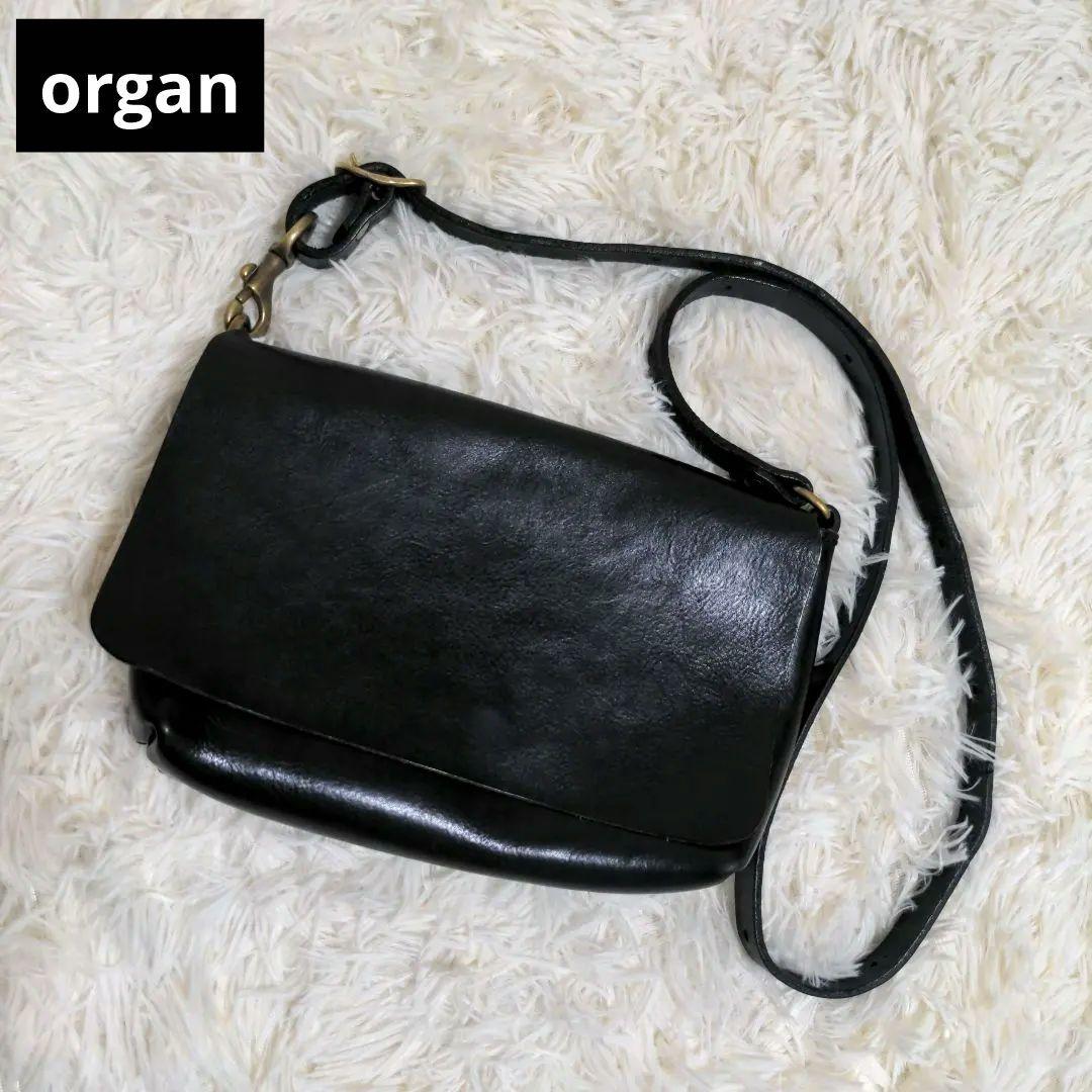 organ ショルダーバッグ レザー ブラック