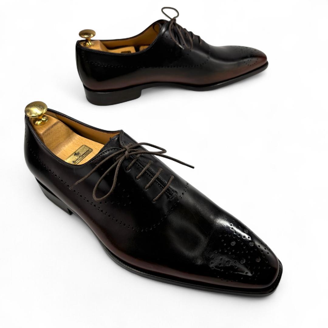 新品級 フランチェスコベニーニョ ホールカット 黒茶パティーヌ 7 25.5cm