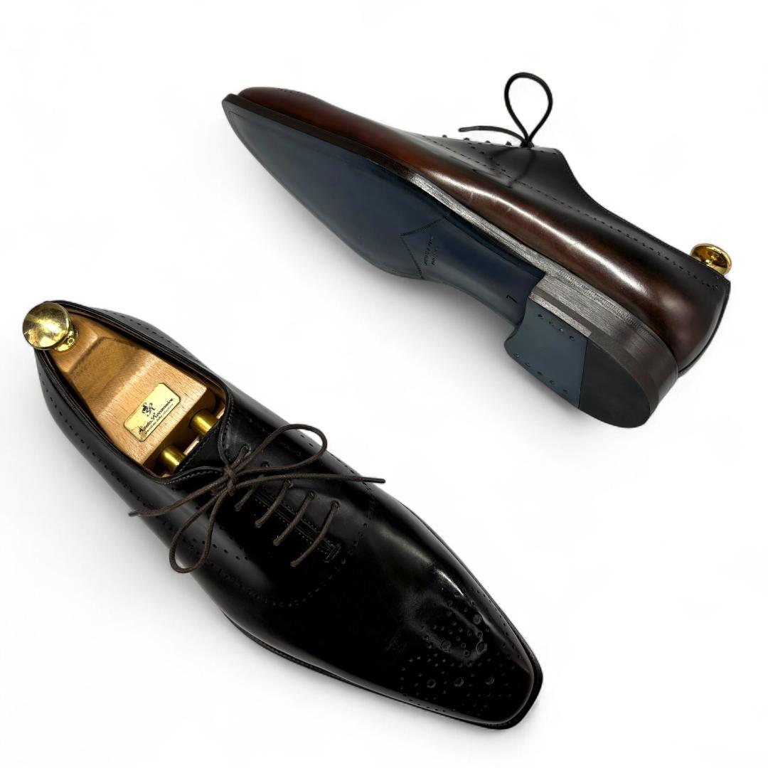 新品級 フランチェスコベニーニョ ホールカット 黒茶パティーヌ 7 25.5cm