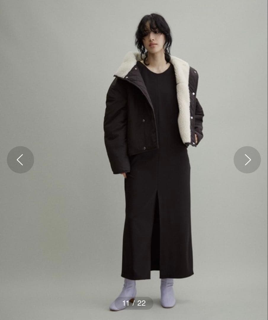 ADAM ET ROPÉ FEMME 2way キルトボアリバーシブルブルゾン