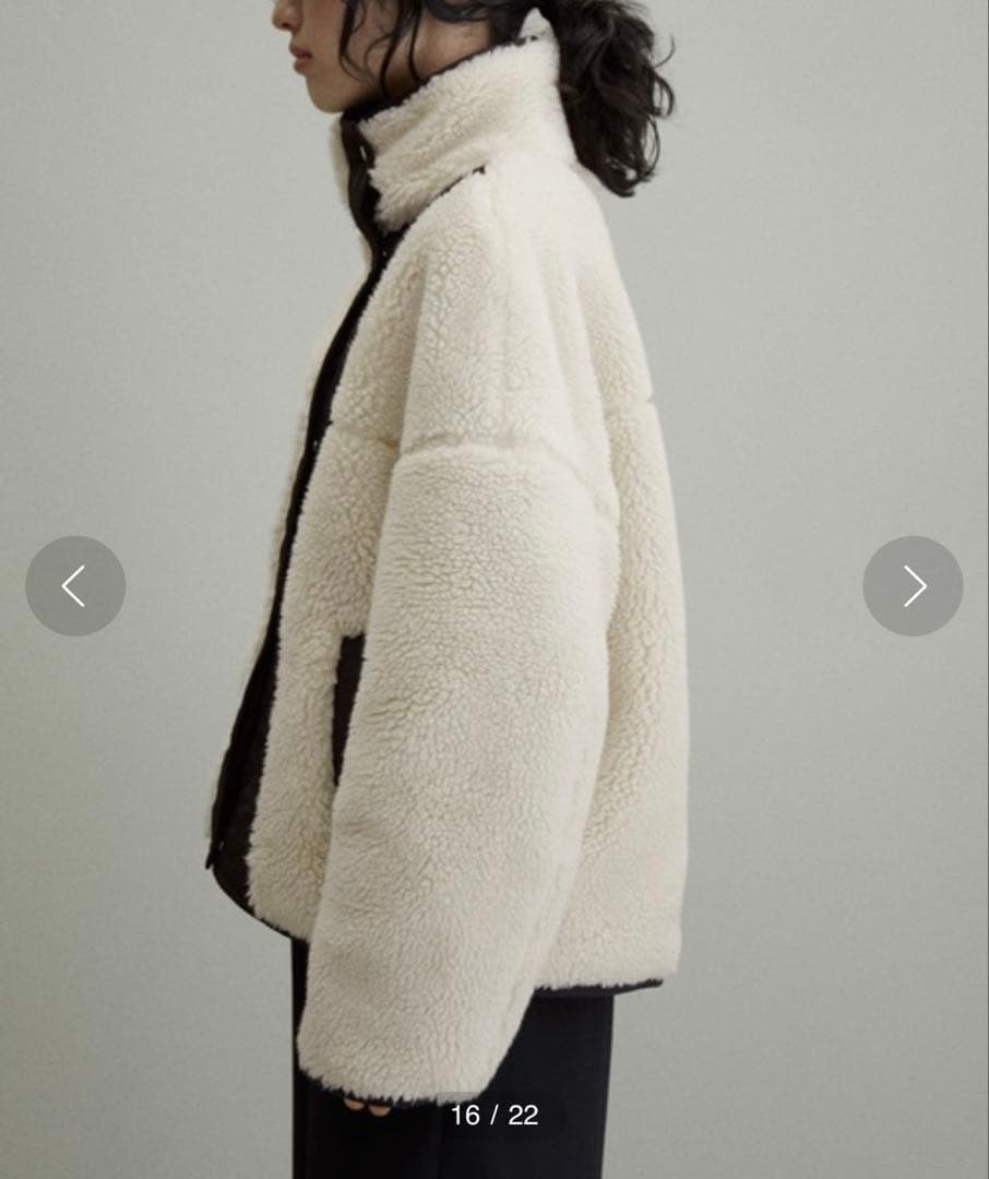 ADAM ET ROPÉ FEMME 2way キルトボアリバーシブルブルゾン