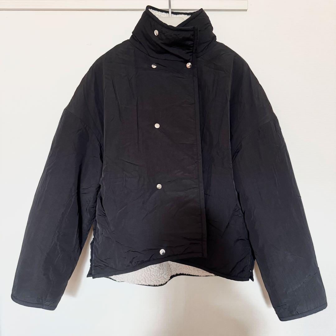 ADAM ET ROPÉ FEMME 2way キルトボアリバーシブルブルゾン