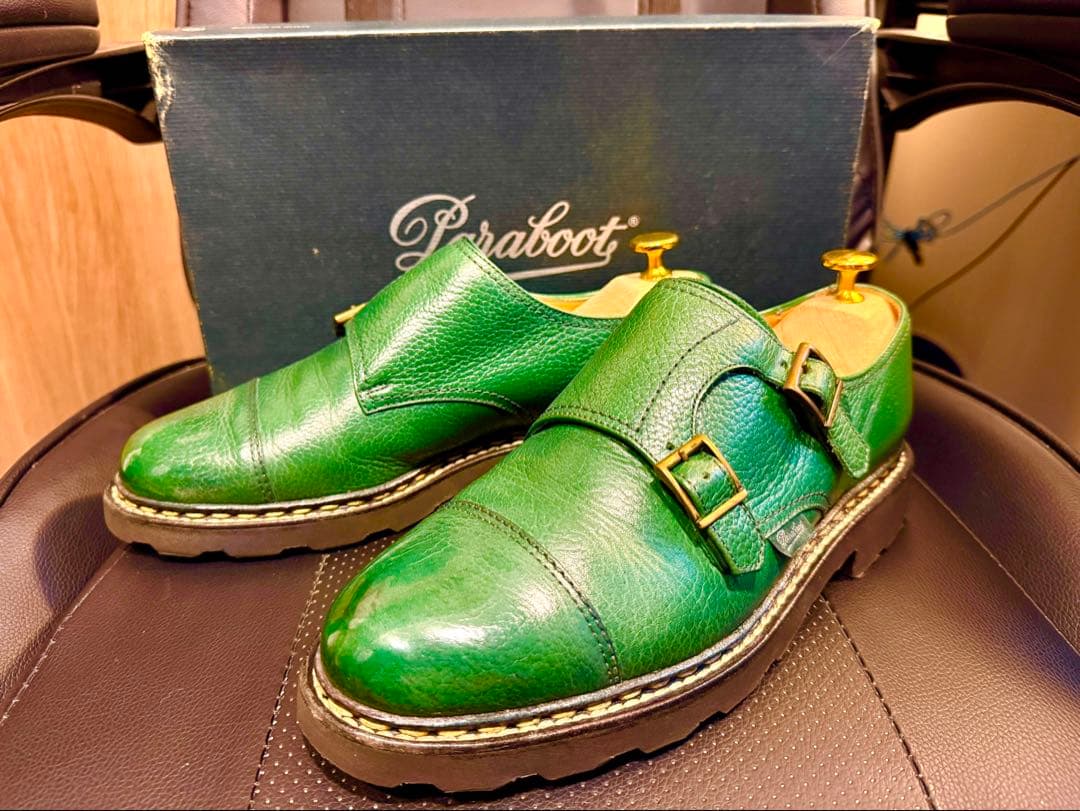 [箱付/超レア品] Paraboot William Vert (UK6.0)