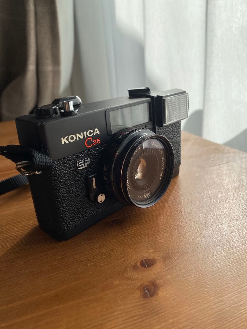 【昭和レトロフィルムカメラ】KONICA C35 EF