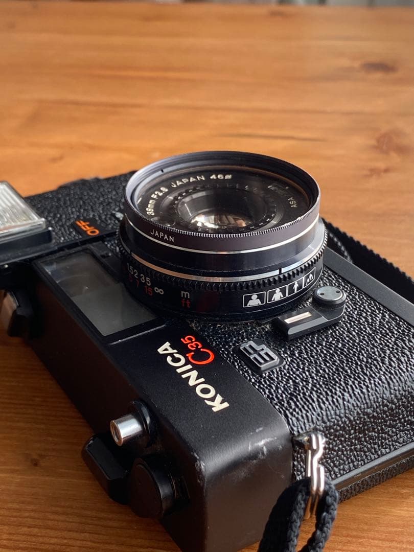 【昭和レトロフィルムカメラ】KONICA C35 EF