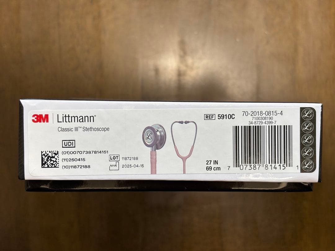 ⚪︎新品　Littmann Classic III 聴診器 ピンク　27インチ