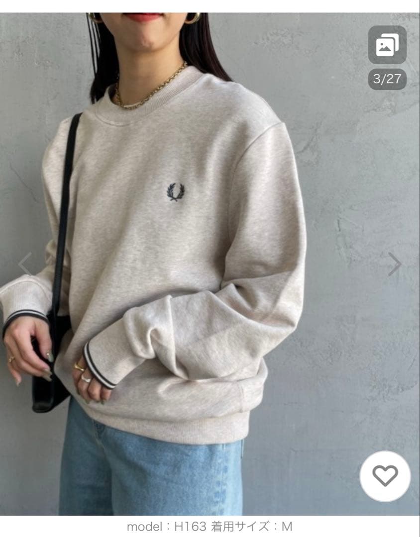 FRED PERRY フレッドペリー クルーネック トレーナー スウェット