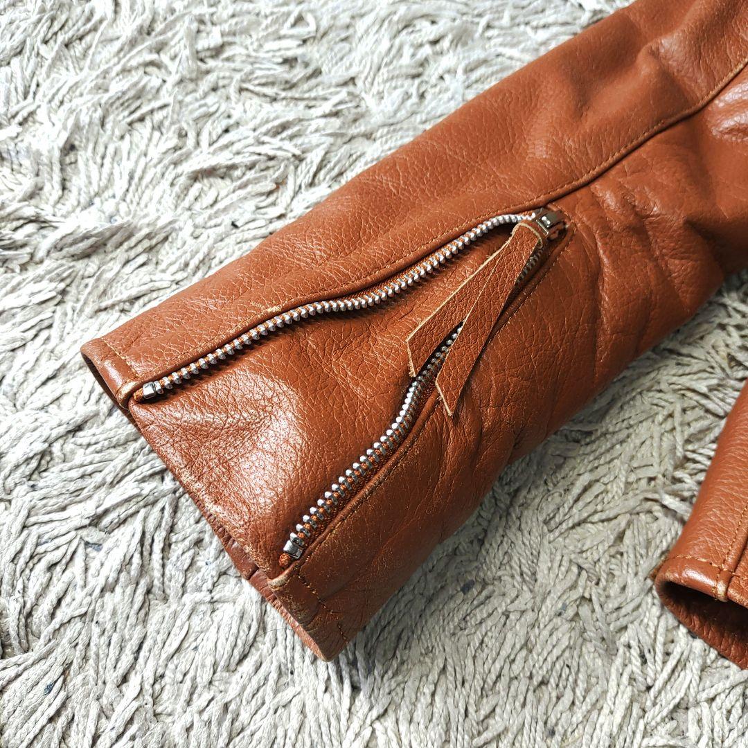 FREEDOM レザージャケット　ブラウン　フリーダム ライダース