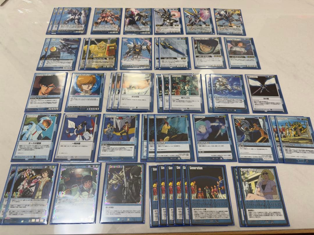 【最終値下げ】旧ガンダムウォー青デッキ＆おまとめセット