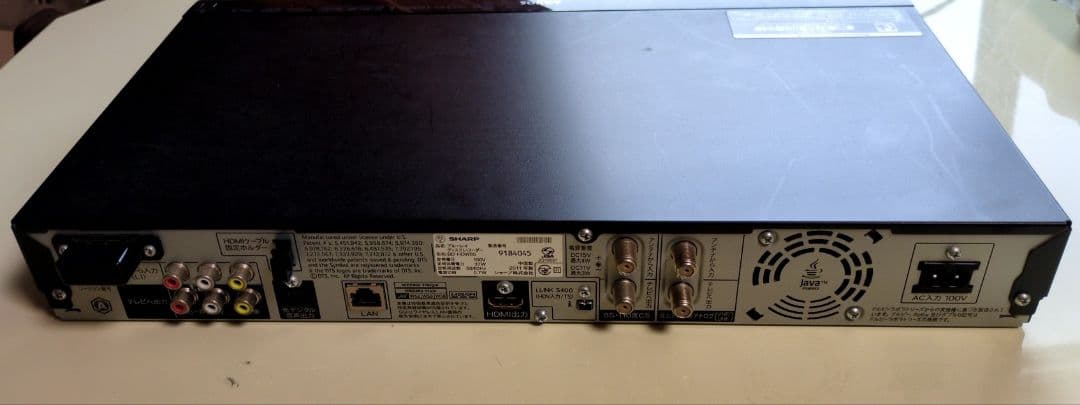 SHARP BD-HDW80 ブラック ブルーレイレコーダー
