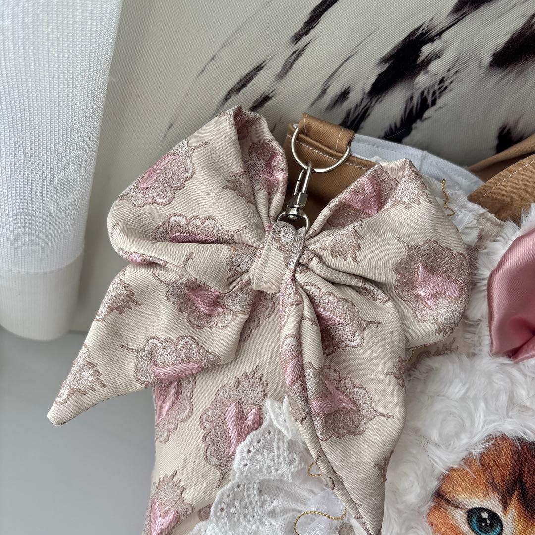 ꒰*꒱様 コヤンイサムチョン　うさ耳ボリちゃん　バッグ　艶ハート　フリル