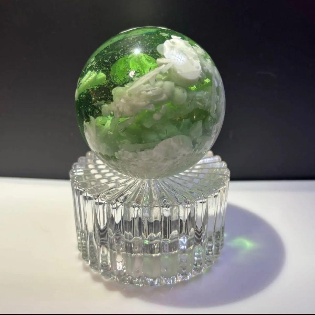 グリーンラリマー　スフィア　約69.0㎜ パワーストーン　丸玉