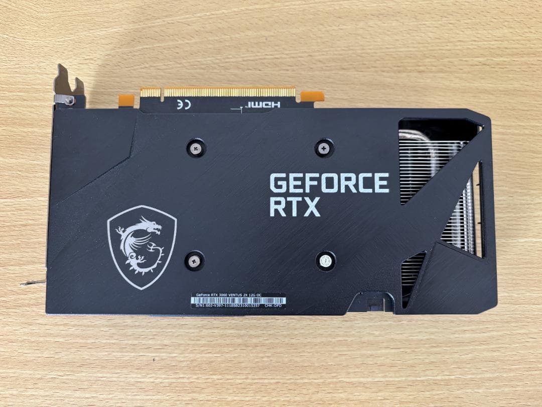 【美品】MSI GeForce RTX 3060 12GB