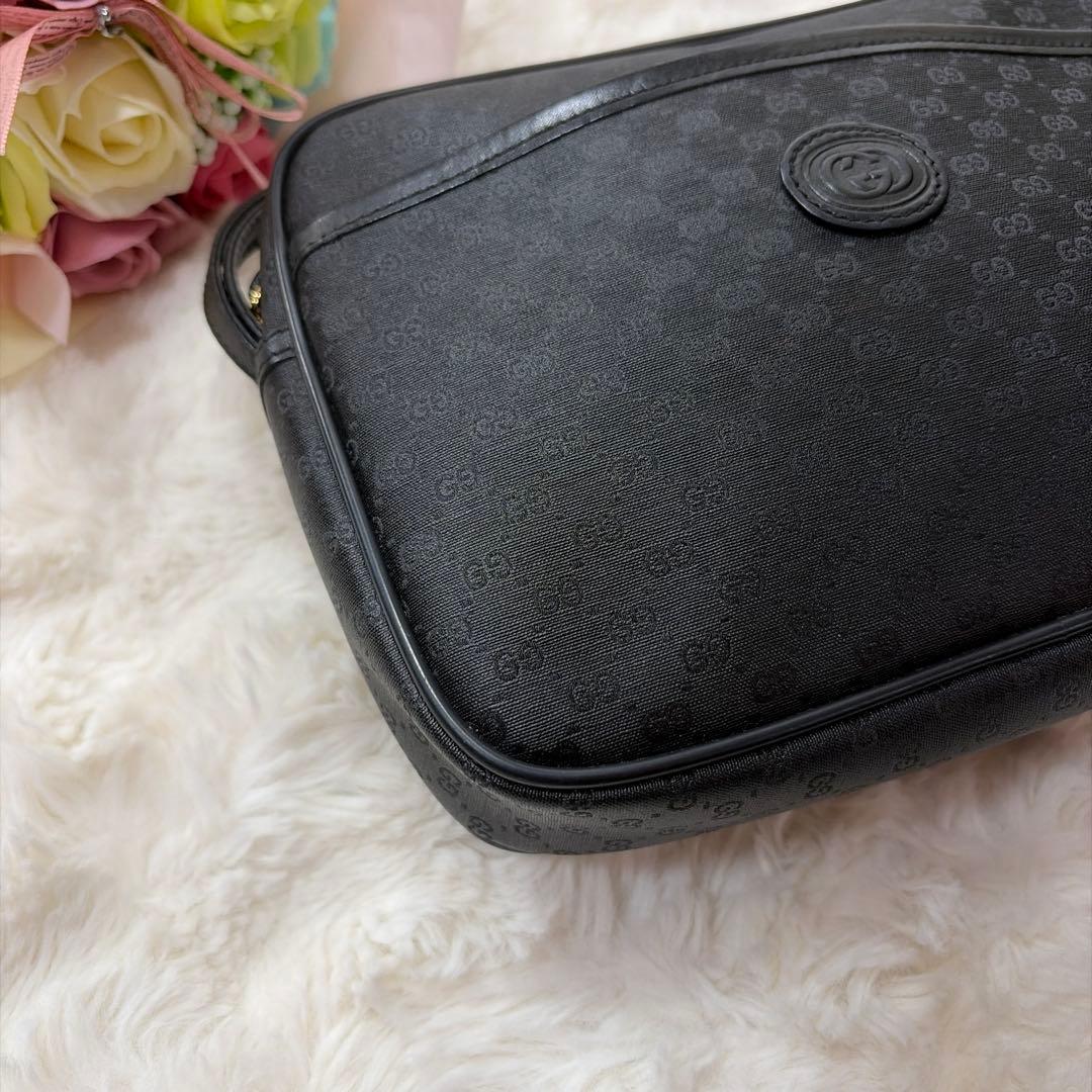 GUCCI グッチ GG柄 マイクロGG ブラック クラッチバック