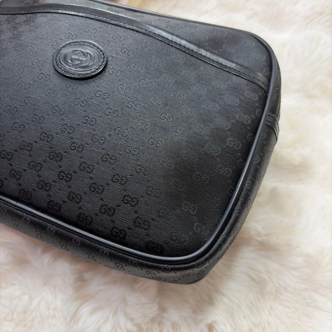 GUCCI グッチ GG柄 マイクロGG ブラック クラッチバック