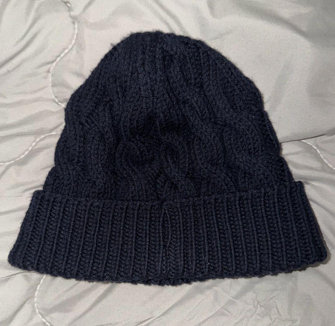 moncler モンクレール ニット帽 ネイビー