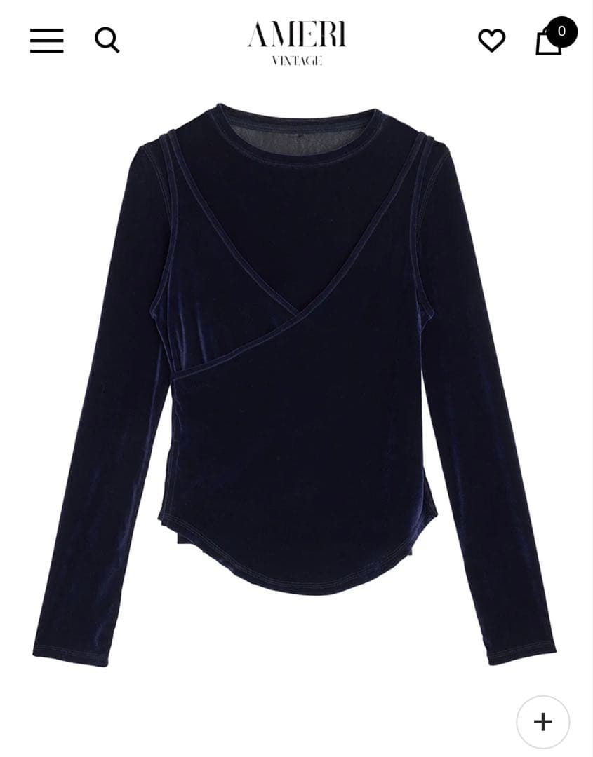 Ameri VINTAGE (アメリヴィンテージ) ベロアトップスです！！
