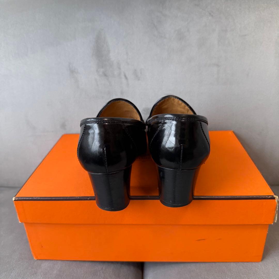 エルメス コンスタンス ローファー パンプス 22 Hロゴ ブラック