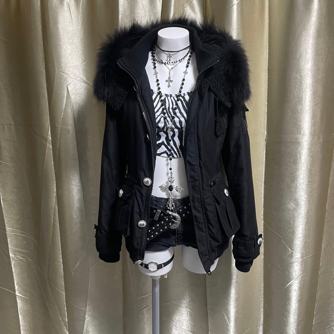 トゥララ リアルファー モッズコート 平成ギャル ダークコア archive