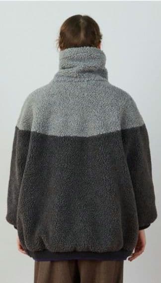 FRAPBOIS ボアショートコート グレー サイズ１ タグ付き