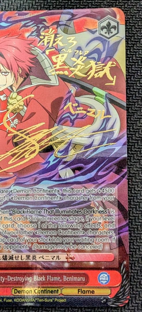 ヴァイス サイン 厄災をも燼滅せし黒炎 ベニマル 英語版