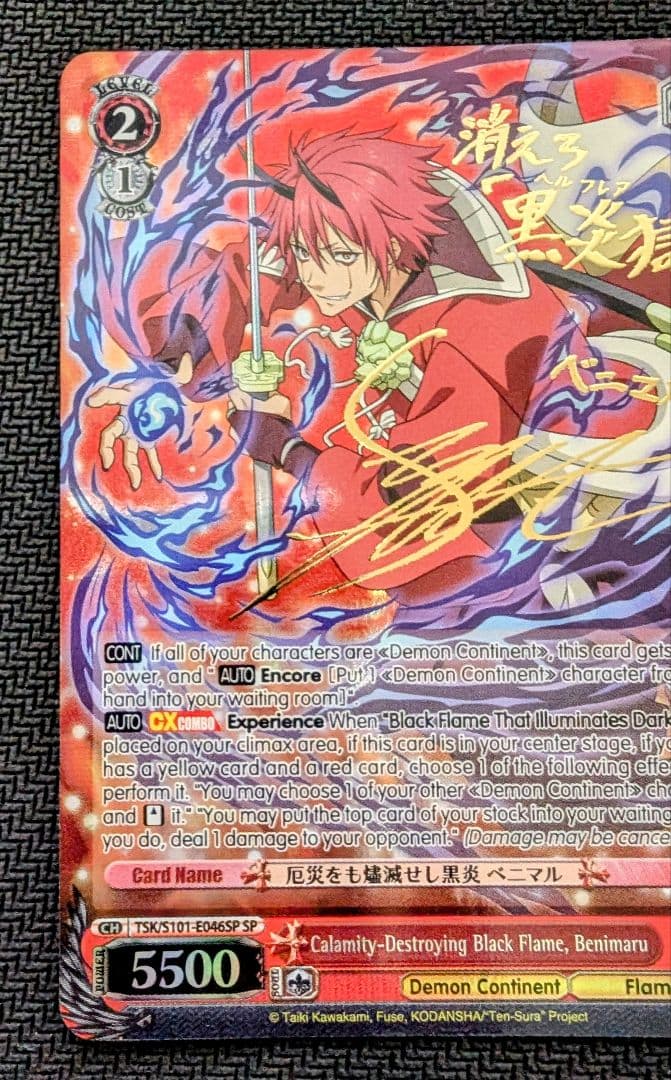 ヴァイス サイン 厄災をも燼滅せし黒炎 ベニマル 英語版