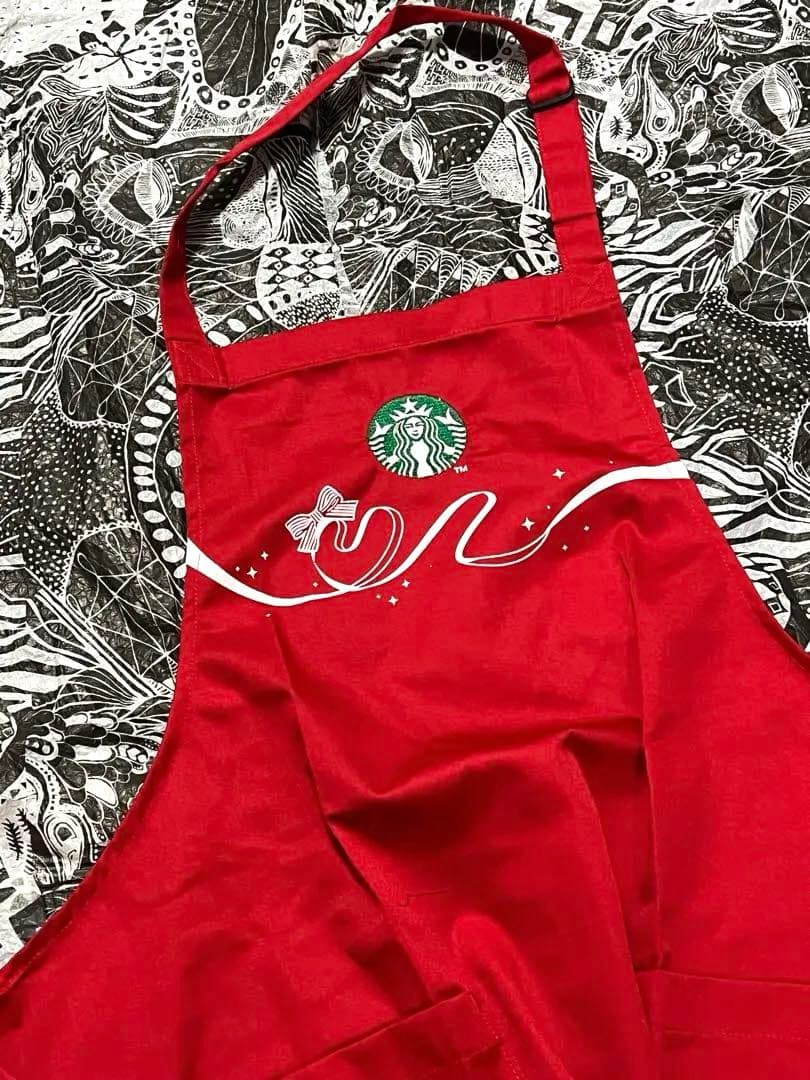 レア　正規品　スターバックス　ホリデー　エプロン　パートナー　2021