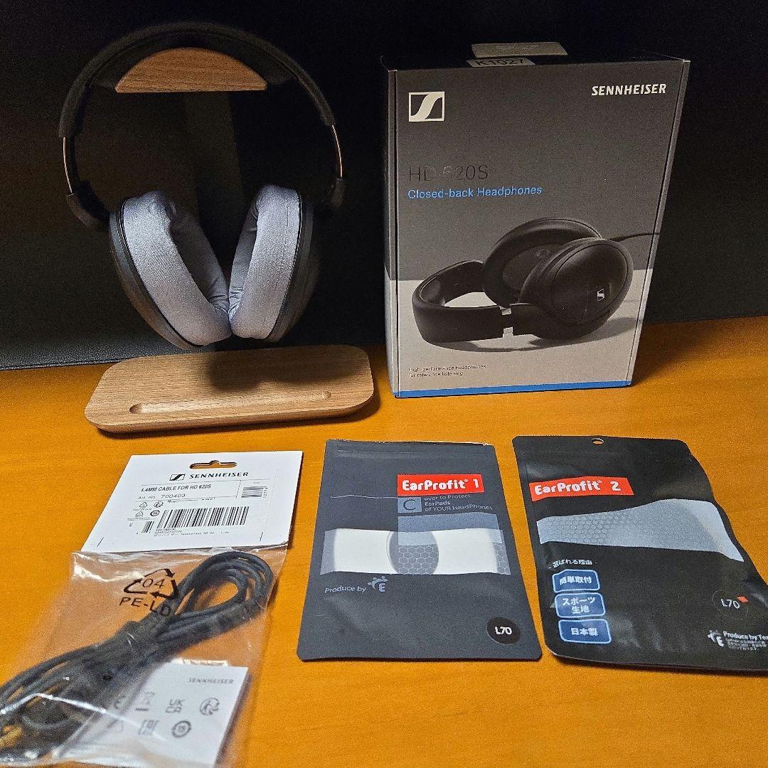 【極美品】Sennheiser HD620Sヘッドホン 純正バランスケーブル付