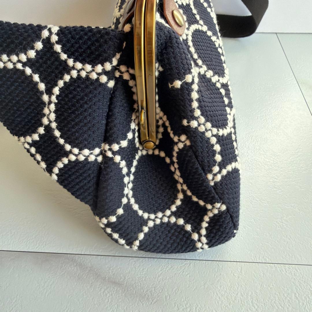 ハンドメイド minä perhonen タンバリン ボディバッグ がま口