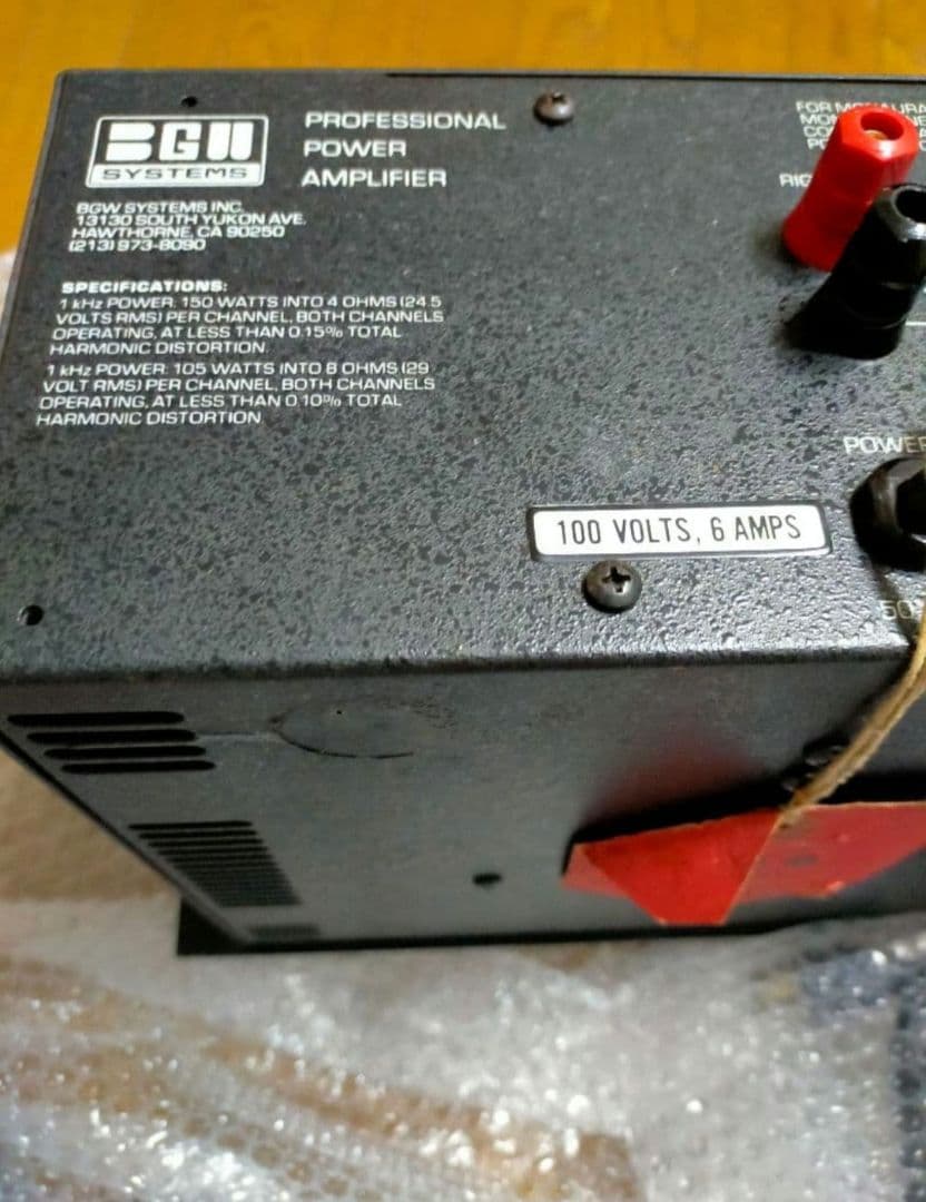 BGW　　ファンレスパワーアンプ　250D 　完動品 初期不良保証