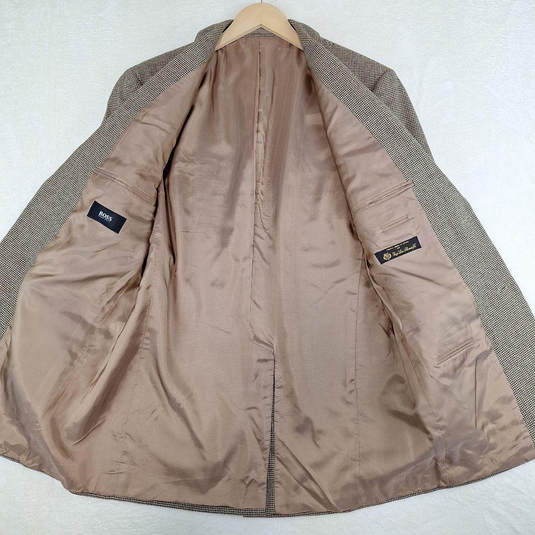 HUGO BOSS　ロロピアーナ　テーラードジャケット　千鳥格子　50