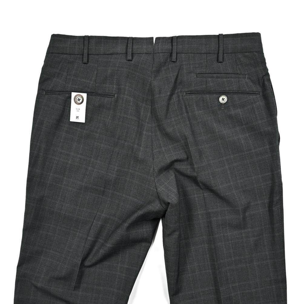 【新品・56サイズ】ピーティートリノ・ストレッチグレンチェックスラックスパンツ