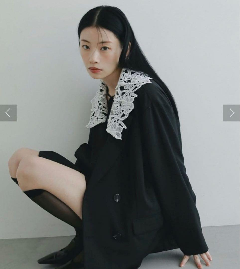 現行品✨新品タグ付き✨LAGUNAMOON レースデタッチドカラージャケット