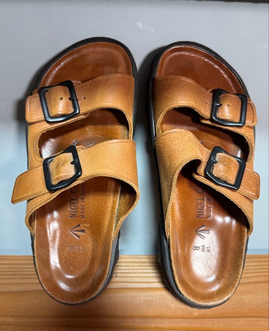 【廃盤】即完売品　ナイジェルケーボン　レザーサンダル　サイズM
