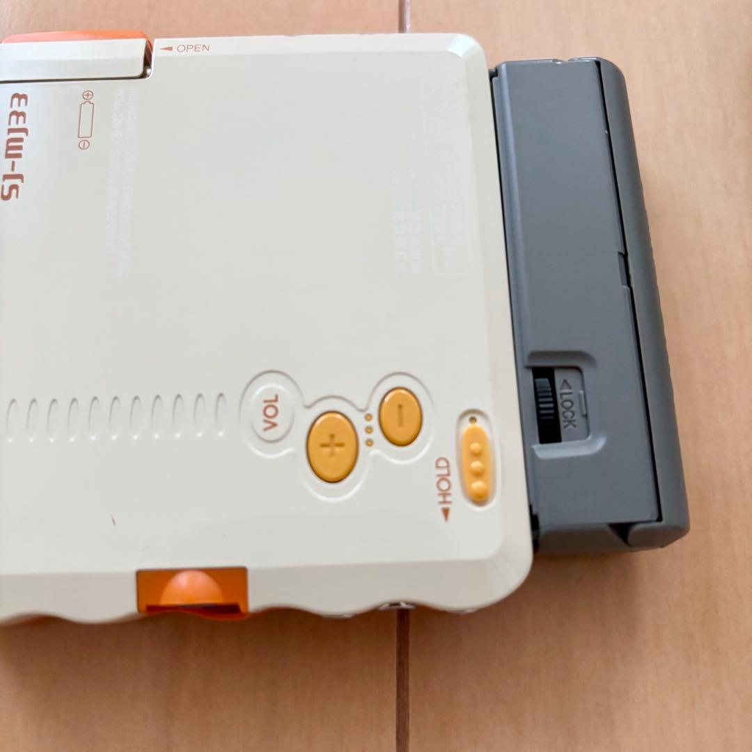 Panasonic ポータブルMDプレーヤー　SJ-MJ33 オレンジ　充電器