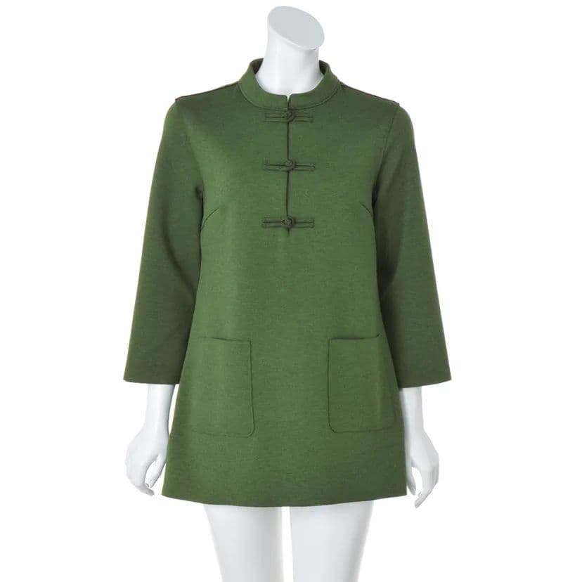 ディノス ダーマコレクション チャイナカラー アジアン ダブルフェイスチュニック