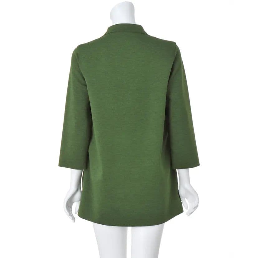 ディノス ダーマコレクション チャイナカラー アジアン ダブルフェイスチュニック