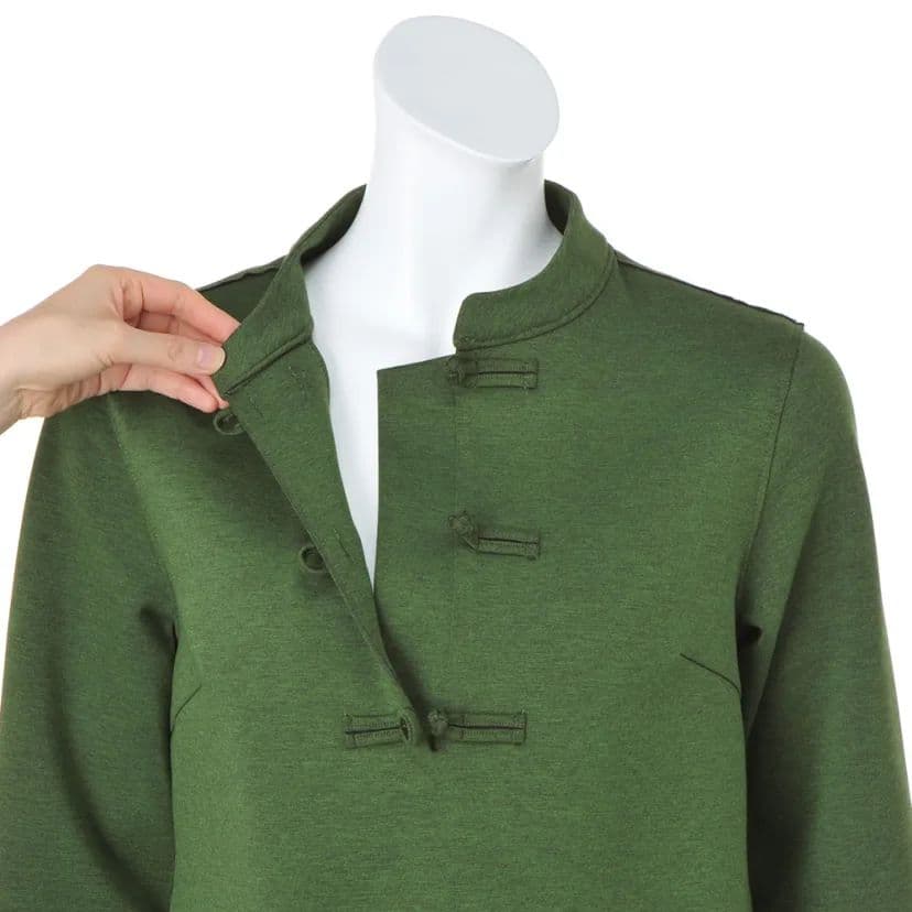 ディノス ダーマコレクション チャイナカラー アジアン ダブルフェイスチュニック