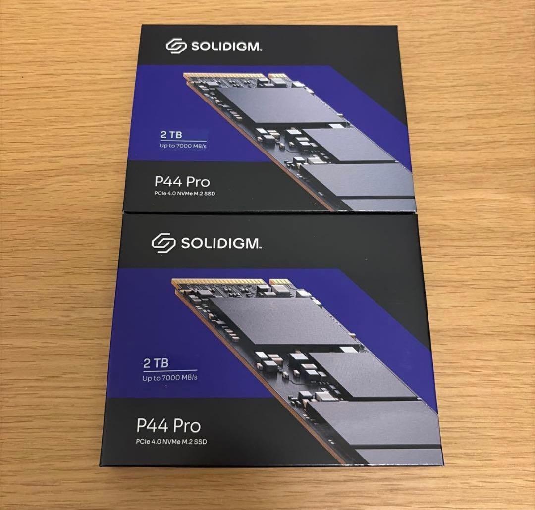新品未開封 Solidigm P44 Pro (M.2 2280 2TB) 2個