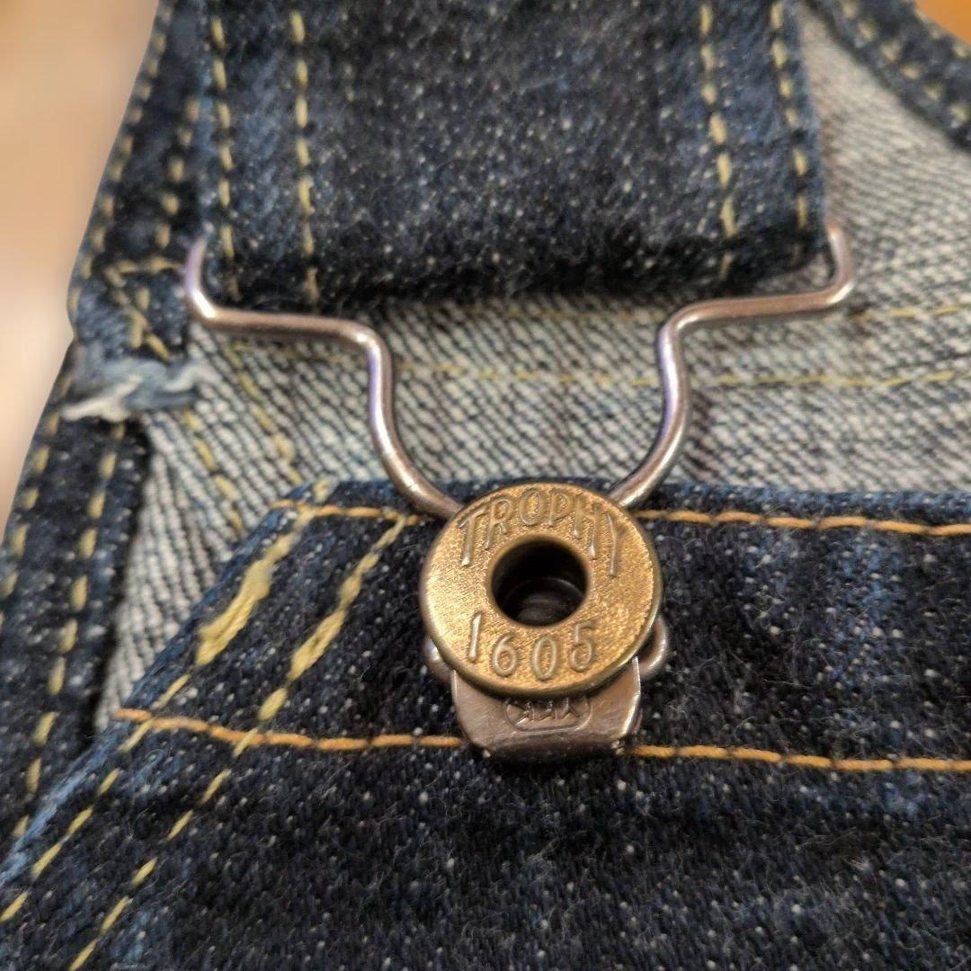 TROPHY CLOTHING ダークデニム オーバーオール