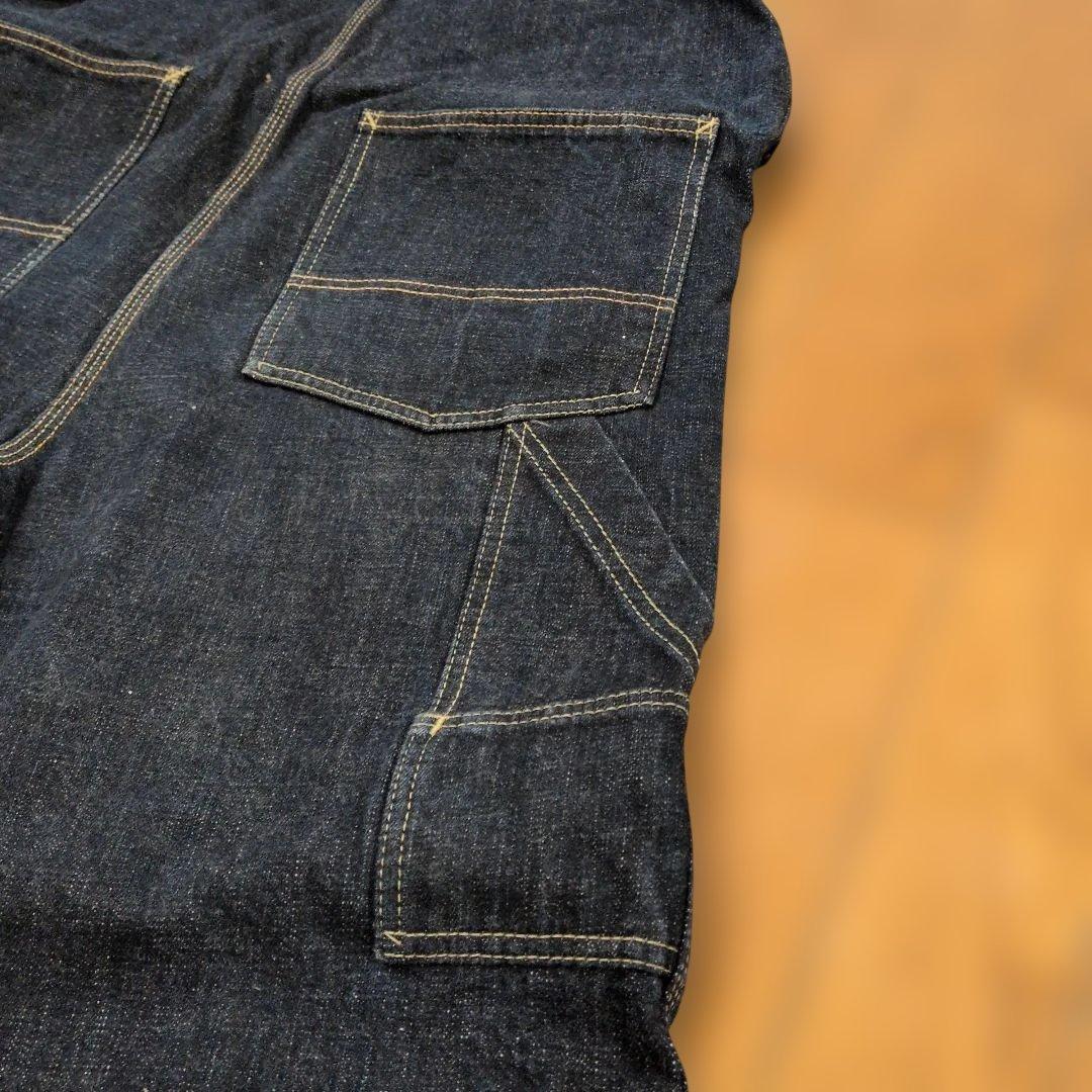 TROPHY CLOTHING ダークデニム オーバーオール