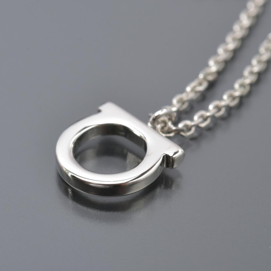 新品 Salvatore Ferragamo ガンチーニ ネックレス シルバー