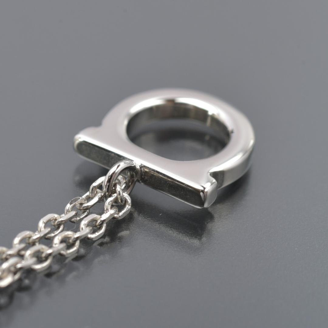 新品 Salvatore Ferragamo ガンチーニ ネックレス シルバー