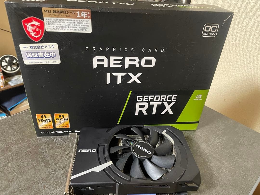グラフィックボード・グラボ・ビデオカード MSI AERO ITX GEFORCE RTX 3060 Ti