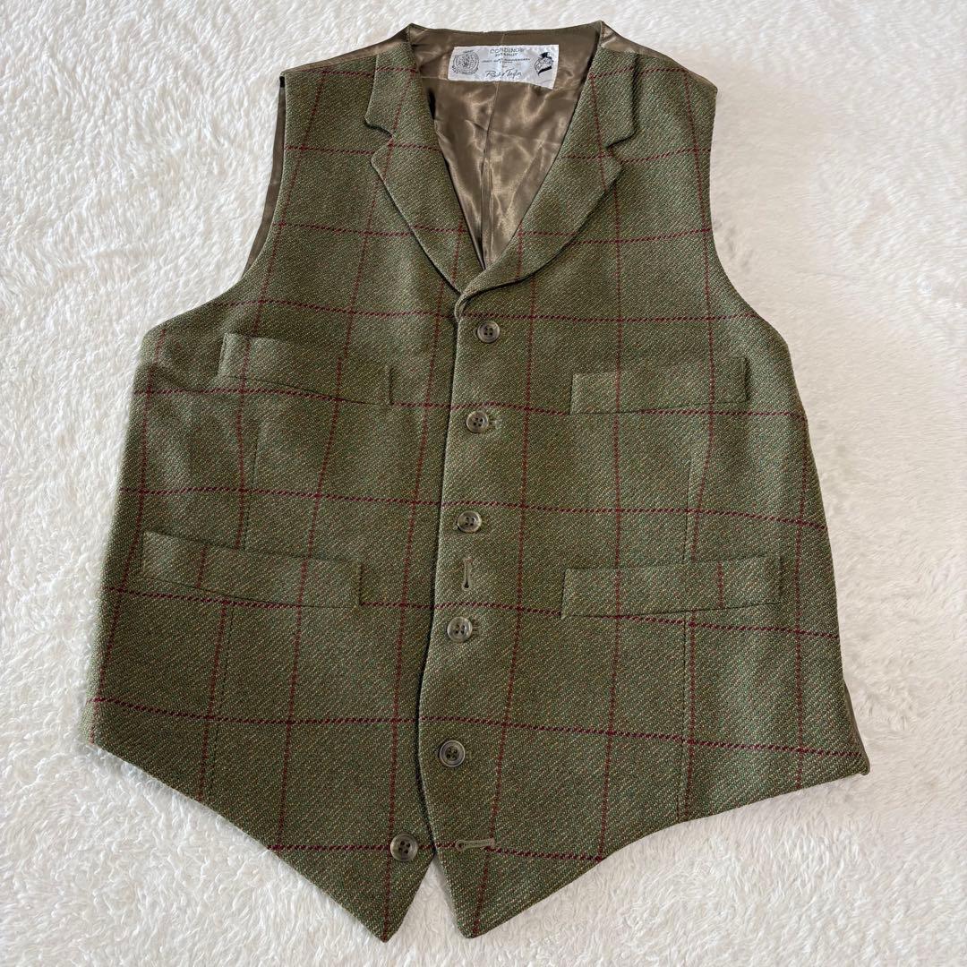 コーディングス CORDINGS 襟付きツイードジレ 150周年記念 40