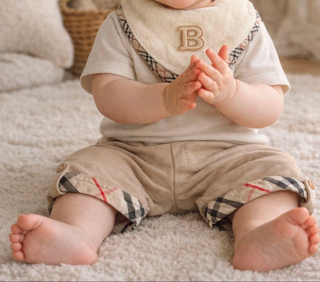 バーバリー黒スーツ上下、オーバーパンツ、ズボン4点セット