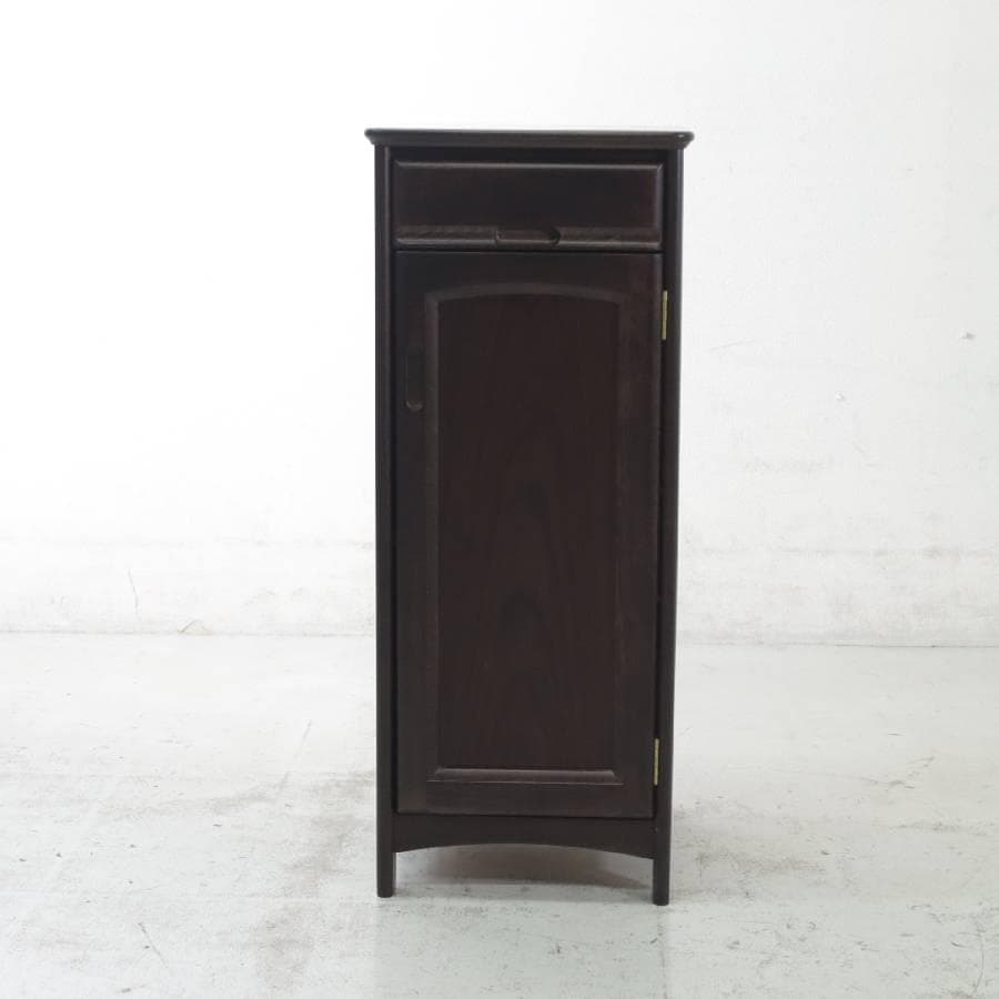 カリモク家具 キャビネットタイプ スリッパラック 5段 電話台 引き出し付き