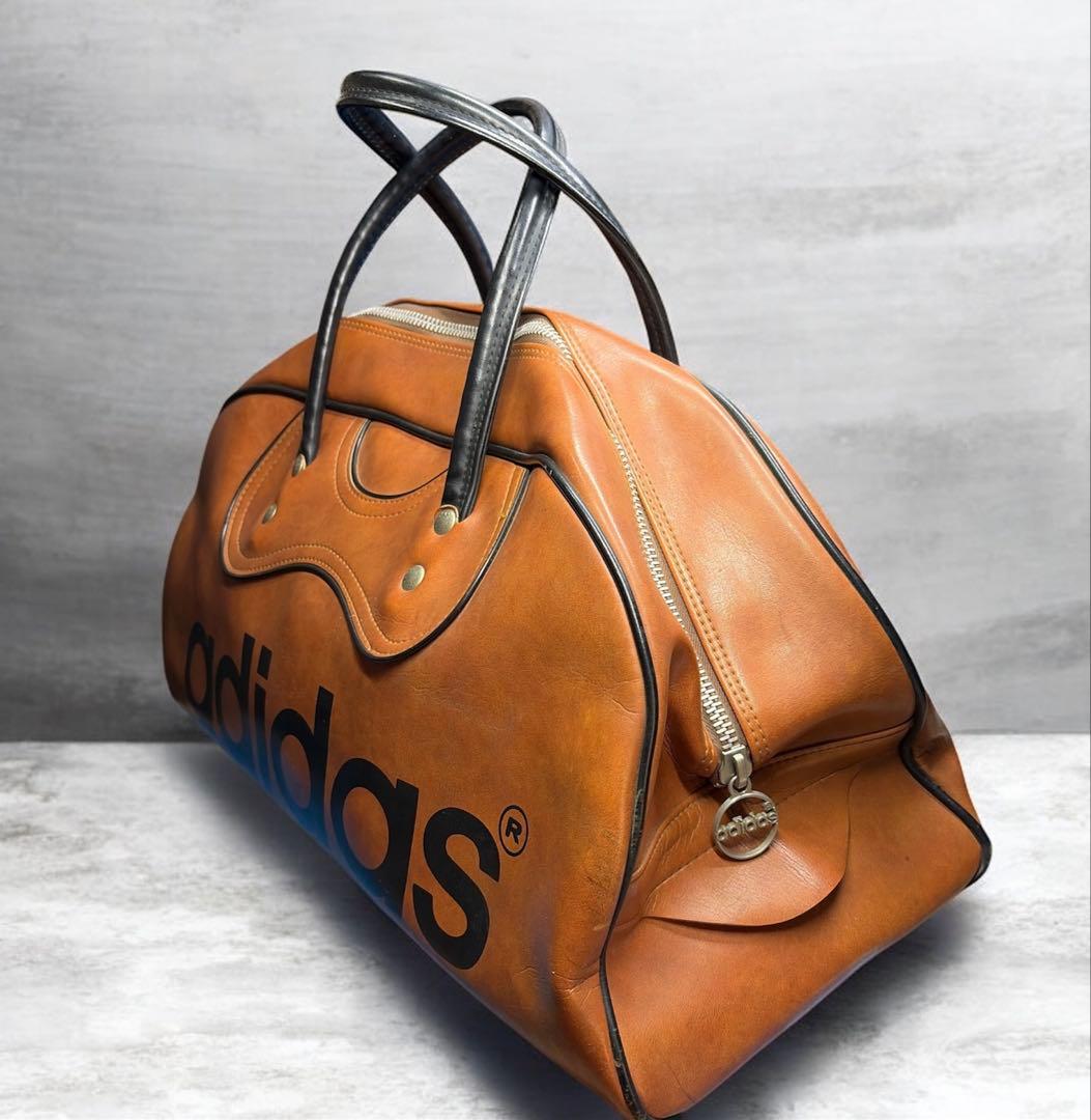 【激レア】adidas ボストンバック　ヴィンテージ 70s 合成皮革 日本製