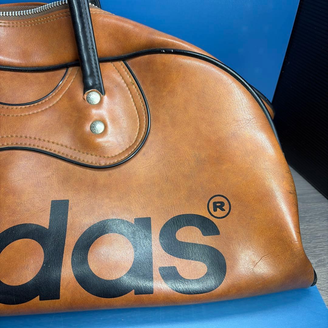 【激レア】adidas ボストンバック　ヴィンテージ 70s 合成皮革 日本製